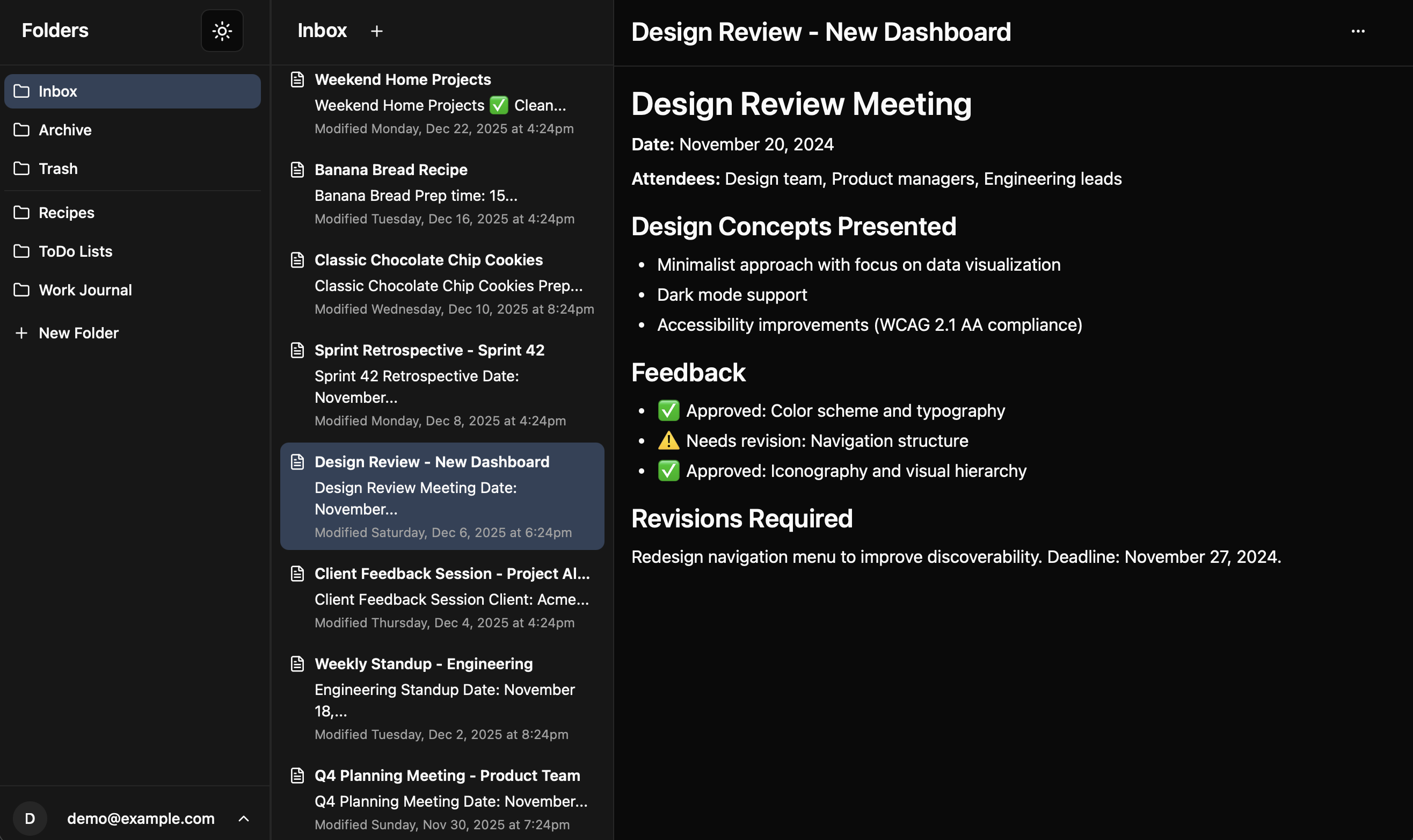 Notey screenshot 3